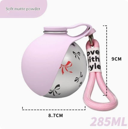 Stainless Steel Hanging Carabiner Folding Silicone Water Bottle - Happy Little Paw