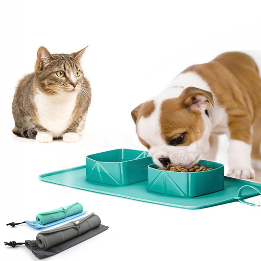 Pet Bowl Silicone Folding Pet Bowl - Happy Little Paw