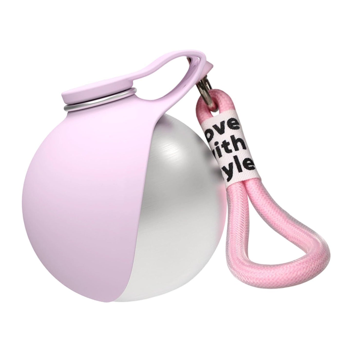 Stainless Steel Hanging Carabiner Folding Silicone Water Bottle - Happy Little Paw