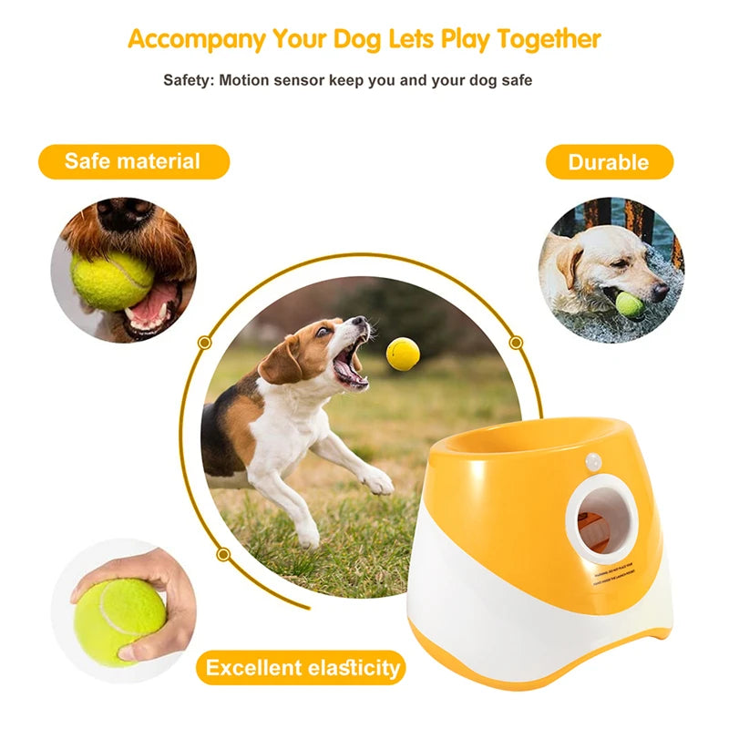 Tennis Launcher Automatic Pet Chase Toy - Happy Little Paw