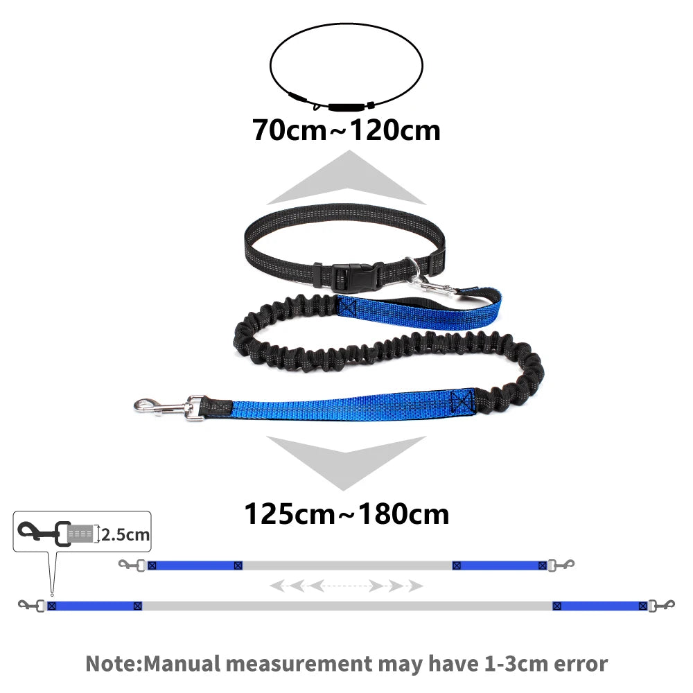 Adjustable Dog Leash with Waist Belt and Chest Strap - Happy Little Paw