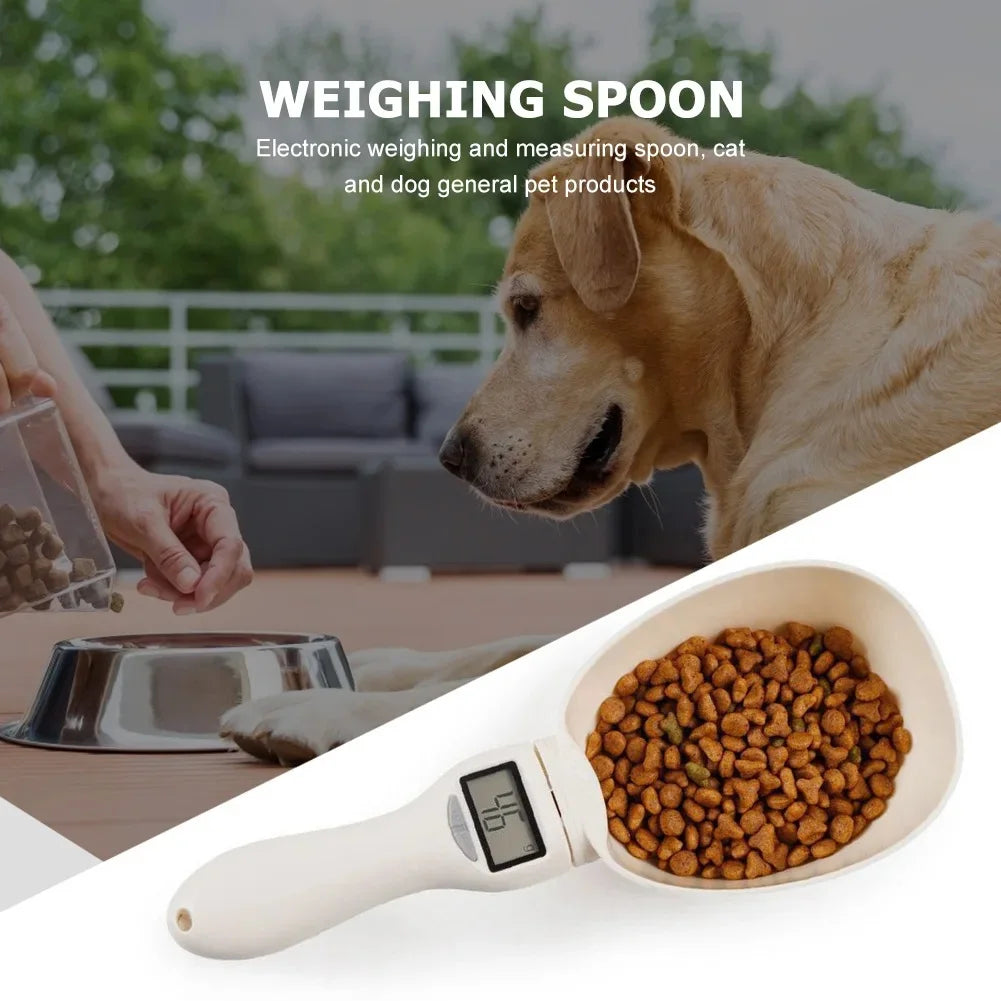 Pet Food Measuring Scoop Electronic Dog Cat Food Measuring Cup Digital Spoon Scale Kitchen Food Scale with LED Display - Happy Little Paw