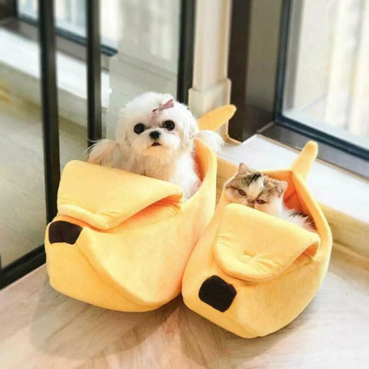 Banana Cat Bed House - Happy Little Paw