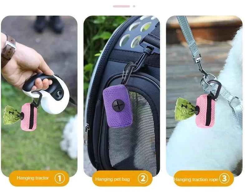 Hanging Dog Poop Bag Dispenser - Happy Little Paw